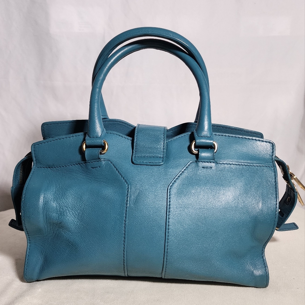 Yves Saint Laurent small cabas 2 way (orig strap not incl). Minor corner wear. - Picture 2 of 16